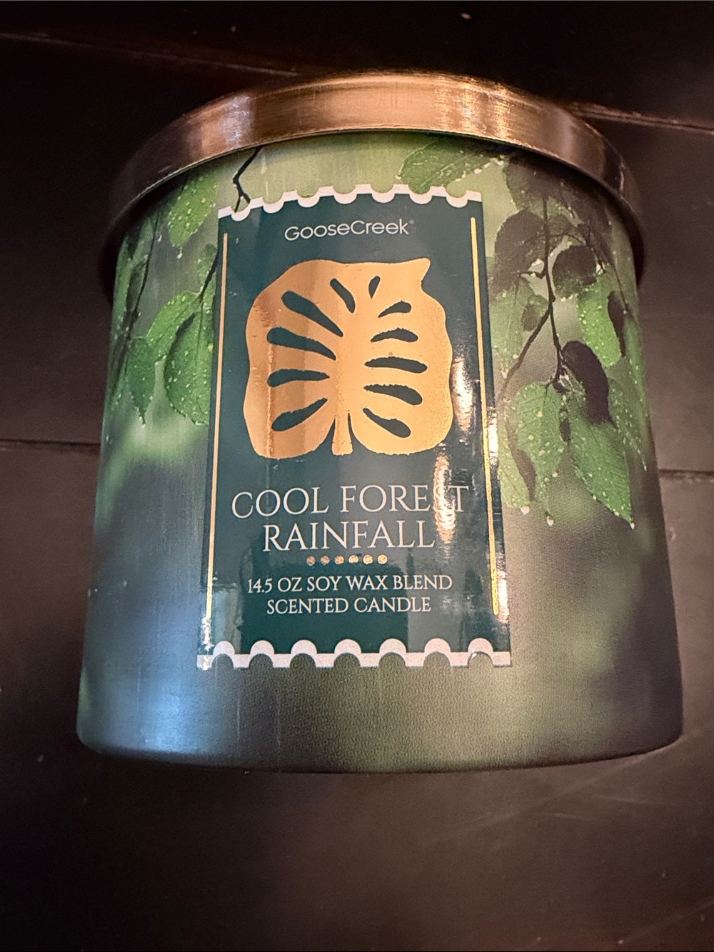 Goose Creek Cool Forest Rainfall Green Scented Jar Candle